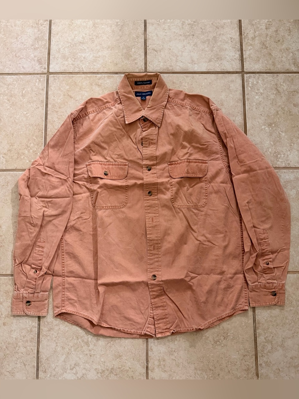 EUC John Ashford 100% Cotton Long Sleeve Button-Up Shirt